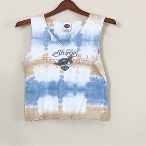 Harley Davidson Tie Dye Tank Top Sturgis 2005 Black Hills Rally Buffalo Chip M
